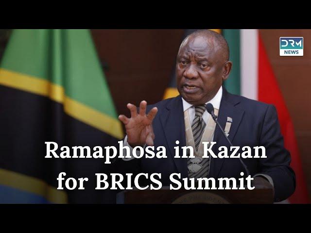 South African President Cyril Ramaphosa Arrives in Russia for BRICS Summit | DRM News | AC1G