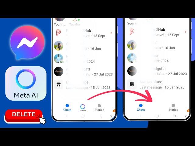 How to Remove Meta Ai From Messenger 2024 | Remove Messenger Meta Ai Chat