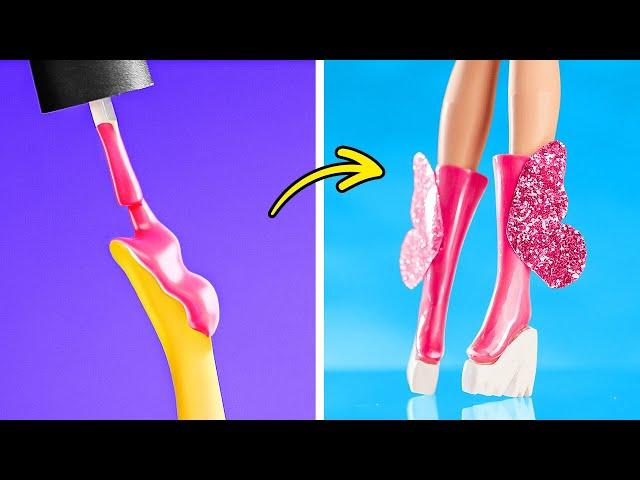 New Barbie Crafts & Life Hacks  Transform Your Dolls!