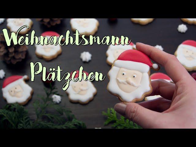 Weihnachtsmann Plätzchen backen [Zitronenplätzchen] | Plätzchen mit Royal Icing dekorieren