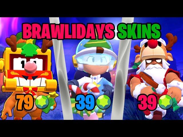 All Returning Brawlidays Skins And Their Prices in Brawl Stars (Brawlidays 2024)