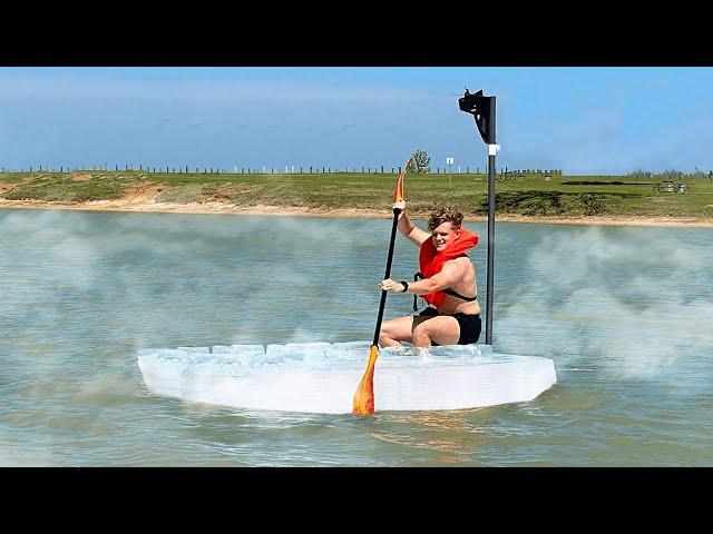 Ice Boat vs. World's Hottest Lake