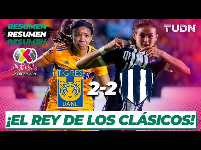 Resumen y goles | Tigres 2-2 Rayadas | Liga Mx Femenil AP2022 -J15 | TUDN