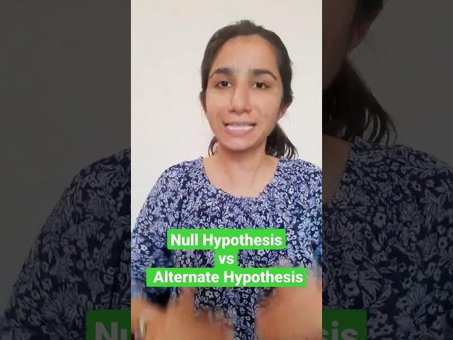 Null Hypothesis vs Alternate Hypothesis | Ravina #inculcatelearning #shorts #ugcneteducation