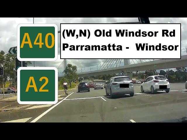 【Sydney drive】 A route 40(West2) and 2(North) Parramatta - Windsor