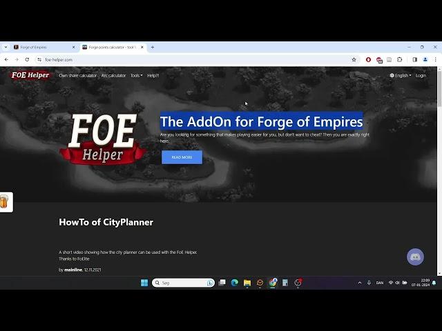 Installation af FoE-Helper