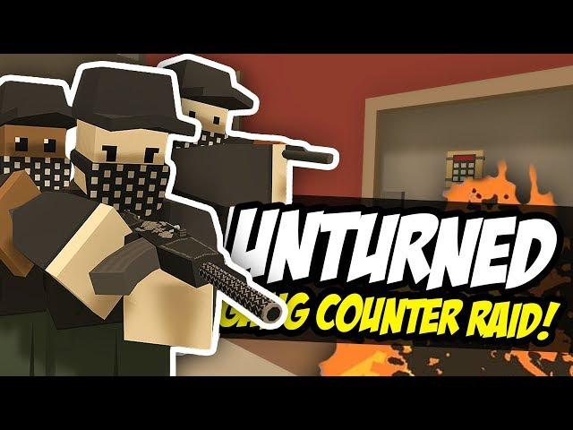 GANG COUNTER RAID - Unturned Mafia RP | Base Defense!