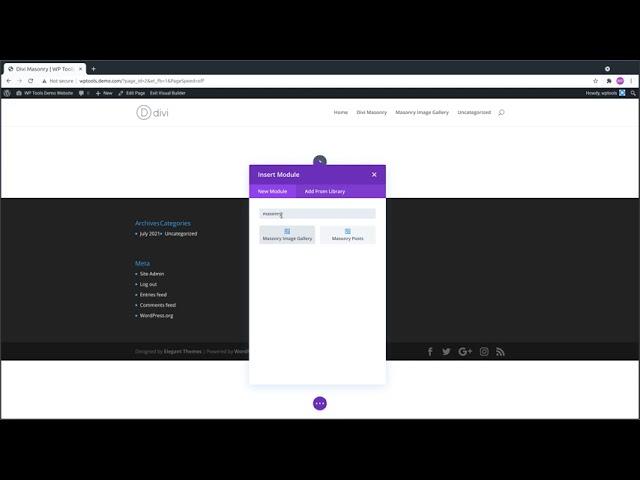 "Masonry Image Gallery" And "Masonry Posts" Divi Modules