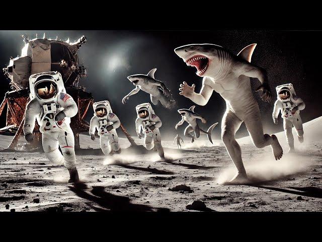 Astronauts Go to the Moon But Are Attacked by Mutant Sharks, Which Is Why They Don't Return Sooner