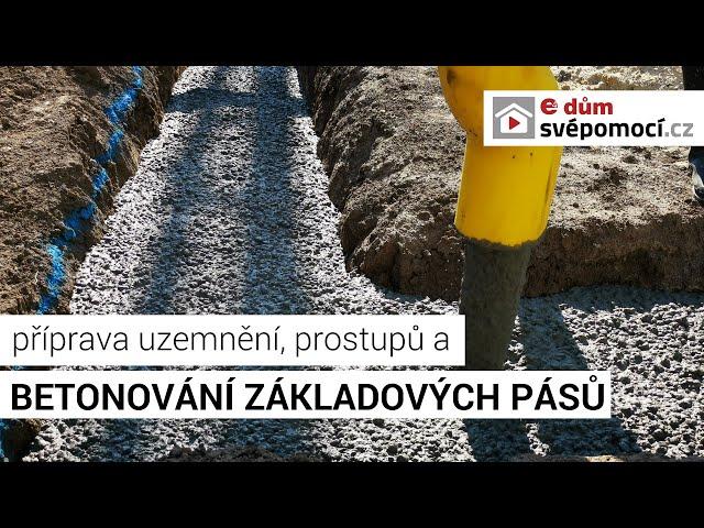 004# Příprava prostupů a betonování základů | e4 dům svépomocí