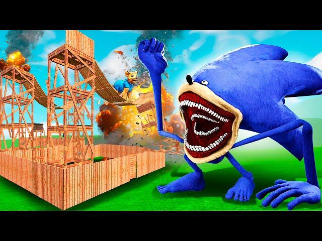 Can SHIN SONIC break into my FORT?! (Garry's Mod Sandbox)