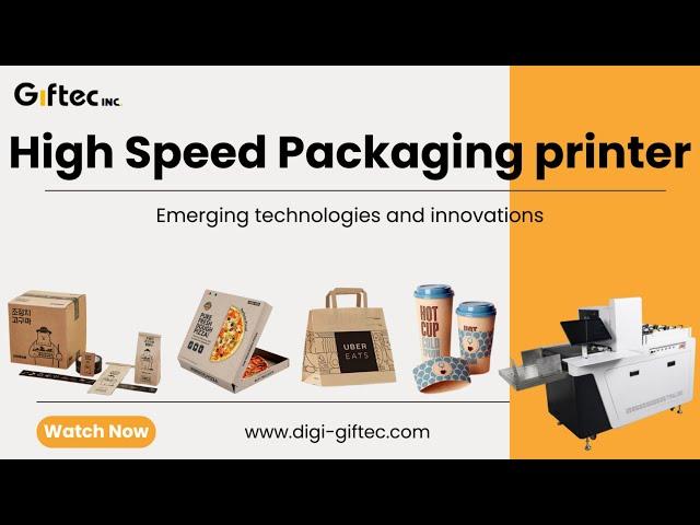 High Speed Digital Single Pass Packaging Printer for Printing Cartons, Paper Bags & Paper cup