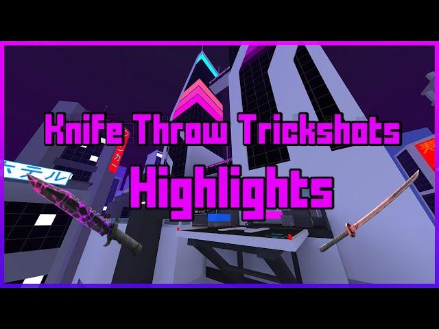 CRAZY Knife Throws in Krunker.io! [Trickshots + Bullseyes]