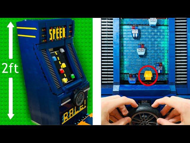 I Built a Working ARCADE GAME in LEGO…