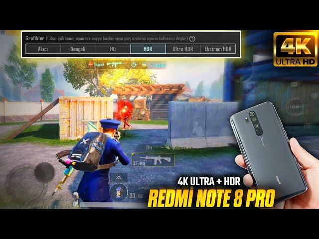 REDMİ NOTE 8 PRO MAX GRAFİK  REDMİ NOTE 8 PRO HDR + 4K ULTRA TEST  EN İYİ PUBG CİHAZI 60 FPS 2024