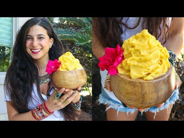 Tropical Mango & Pineapple Sorbet! FullyRaw Vegan Recipe!