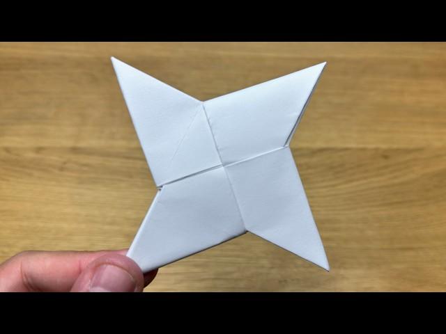 How To Make a Paper Ninja Star (Shuriken) - Origami