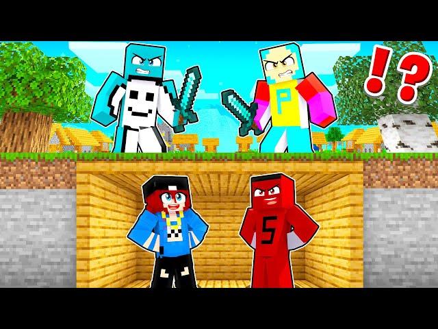 MANHUNT ama HİLE İLE TROLLÜYORUM !! - Minecraft