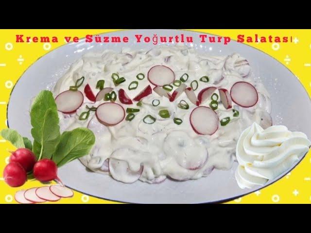 Radish Salad with Whipping Cream and Quark / RadieschenSalat mit Quark und Schlagsahne