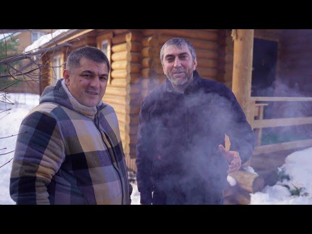 Meeting with friends from Dagestan / roast lamb in a cauldron