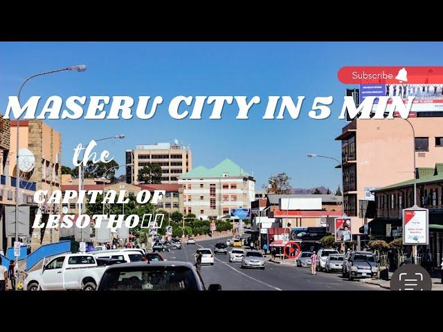 A 5 MIN DRIVE IN THE CAPITAL CITY OF LESOTHO:MASERU|| Lesotho YouTuber