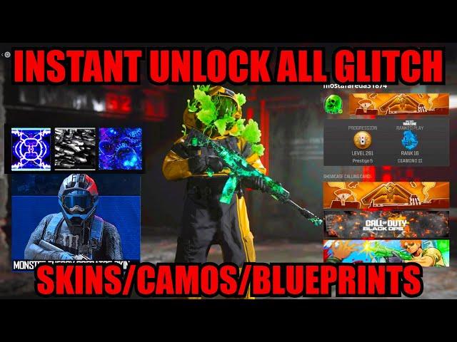 *LAST CHANCE* INSTANT UNLOCK ALL GLITCH MW3! SKINS/CAMOS/BLUEPRINTS! MW3 GLITCHES! WARZONE GLITCH