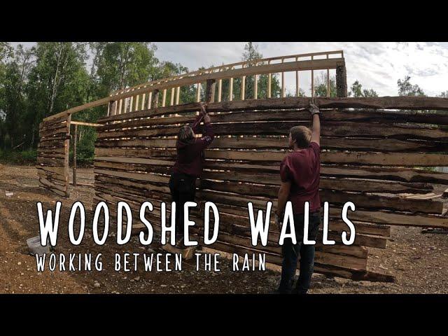 Woodshed Walls - Using sawmill offcuts again