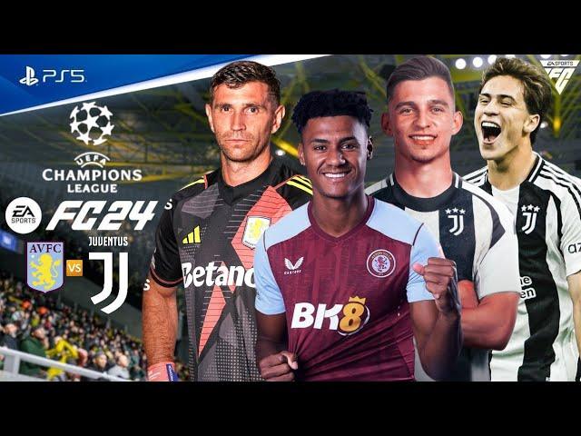 FC 24 | Aston Villa vs Juventus | Champions League 2024 Full Match ft. Watkins, Yildiz | PS5™ [4K60]