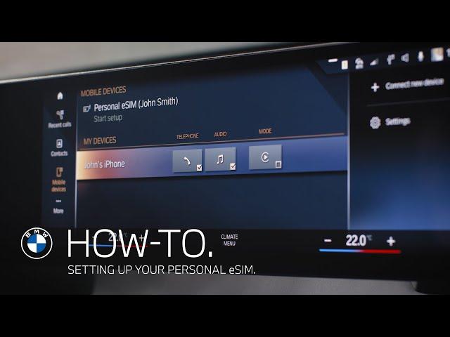 Setting up Your BMW Personal eSIM - BMW How-To