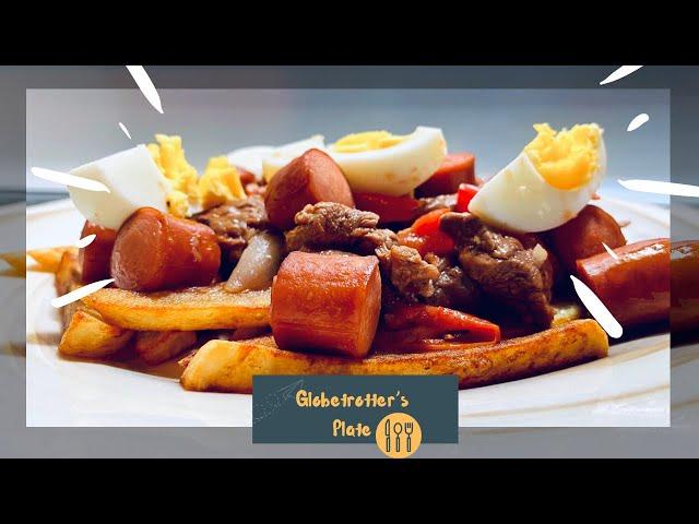 PIQUE MACHO - BEEF, SAUSAGE AND FRIES IN ONE PLATE! - RECIPE FROM BOLIVIA 