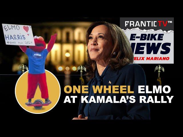 One Wheel Elmo Crashes Kamala Harris Rally at the Ellipse in DC