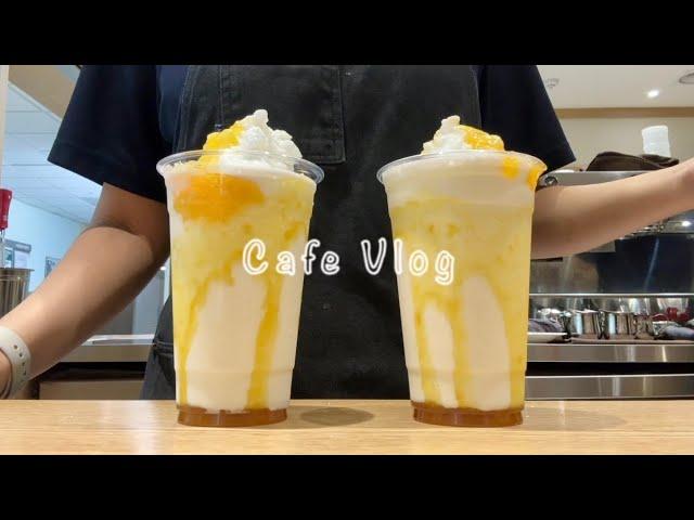 Korean Cafe Vlog |  What happens when yuzu and milkshake meet..? 