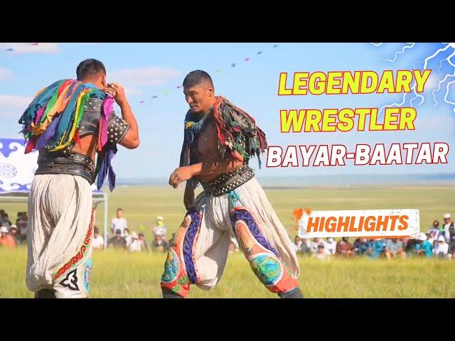 Inner Mongolian Wrestling Icon：Legendary Wrestler Bayar-Baatar | Career Highlights