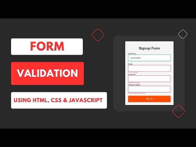 Form Validation using JavaScript