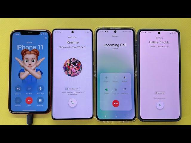 iPhone 11 Pro Incoming Call Realme 11 Pro/Samsung Z Flip5/Poco X6