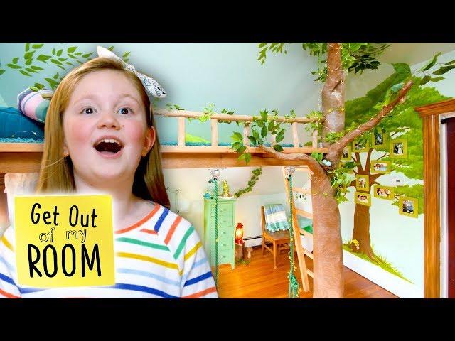 Indoor TREEHOUSE Room Transformation! | Get Out Of My Room | Universal Kids