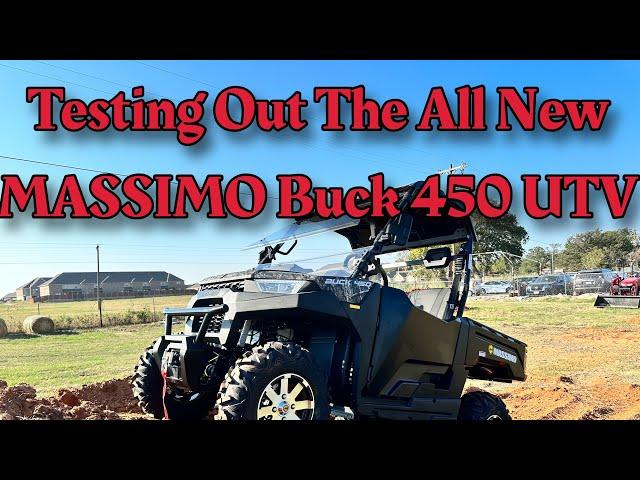 Testing Out The All New MASSIMO Buck 450 UTV