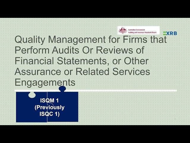 Webinar Audit Quality Management