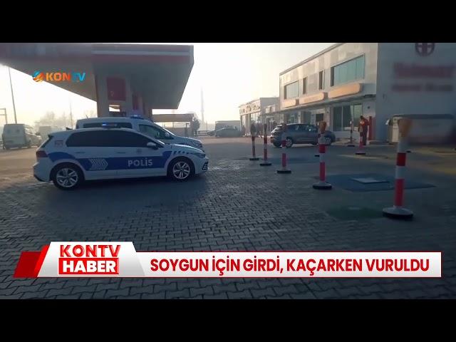 Soygun için girdi, kaçarken vuruldu