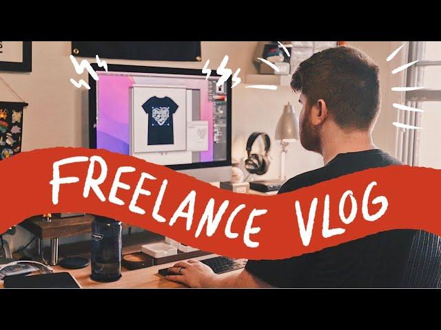 Freelancing From Home: How I Spent My Chill Day  Graphic Design Vlog