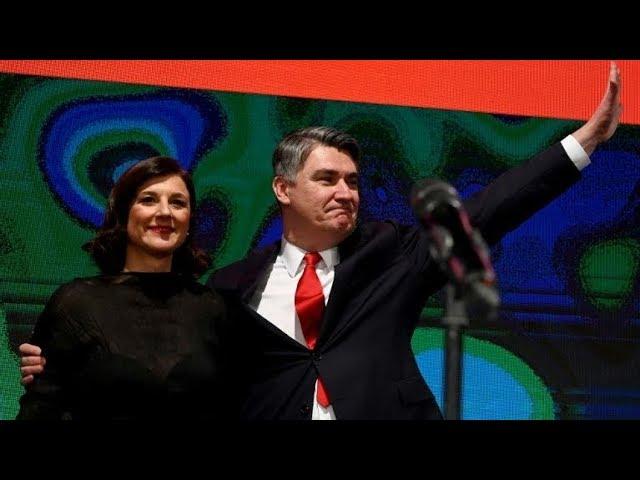 Croatia's former PM Zoran Milanovic wins landslide presidential election victory