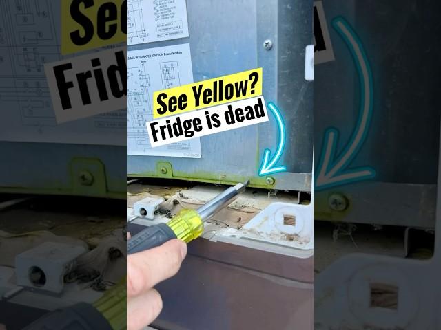 RV Fridge Stopped Working - Yellow Powder