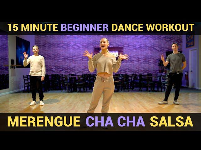 15 Minute Dance Workout - Merengue, Cha Cha, Salsa, Samba