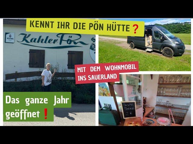 Mit dem Wohnmobil nach Willingen Kennt ihr schon die Pön Hütte  ⁉️