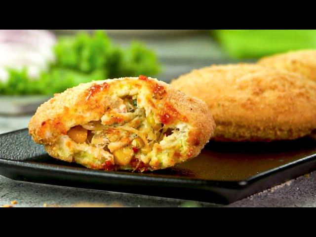 Chicken Bread Patties Recipe By SooperChef  (Iftar Recipes)