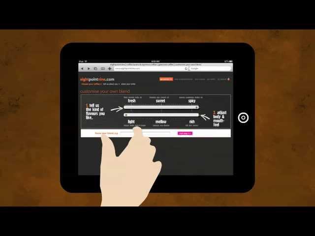 eightpointnine.com - artfully blended coffee rushed to your door