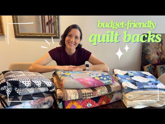 How I back my quilts (without buying expensive wide fabric) 