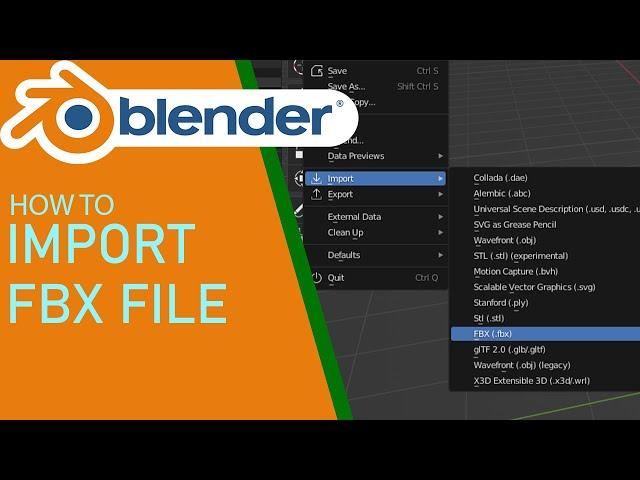 Blender how to import fbx file