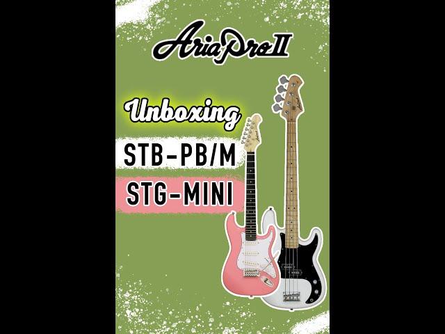 UNBOXING!! ARIAPROII STB-PB/M DAN STG MINI!! #shorts #ariaproii #ariaisback #ariaguitar #newmodels