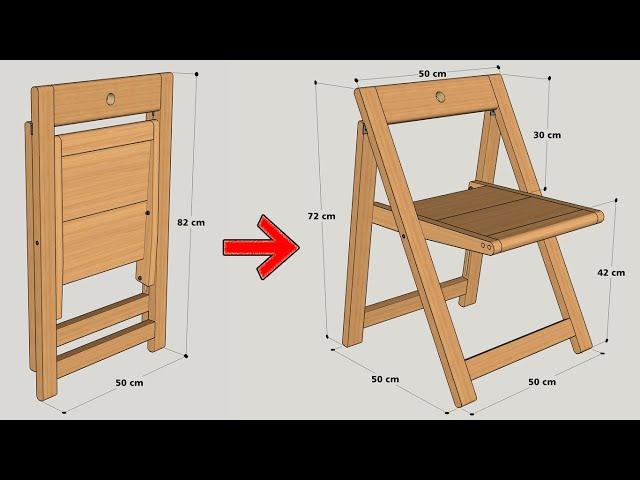 HOW TO MAKE A FOLDING CHAIR EASILY STEP BY STEP